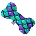 Mirage Pet Products Mermaid Scales 10 in. Stuffing Free Bone Dog Toy 1125-SFTYBN10